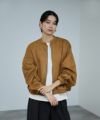 milli de l'air ポンチ素材 スエードライクブルゾン レディース商品サムネイル-4
