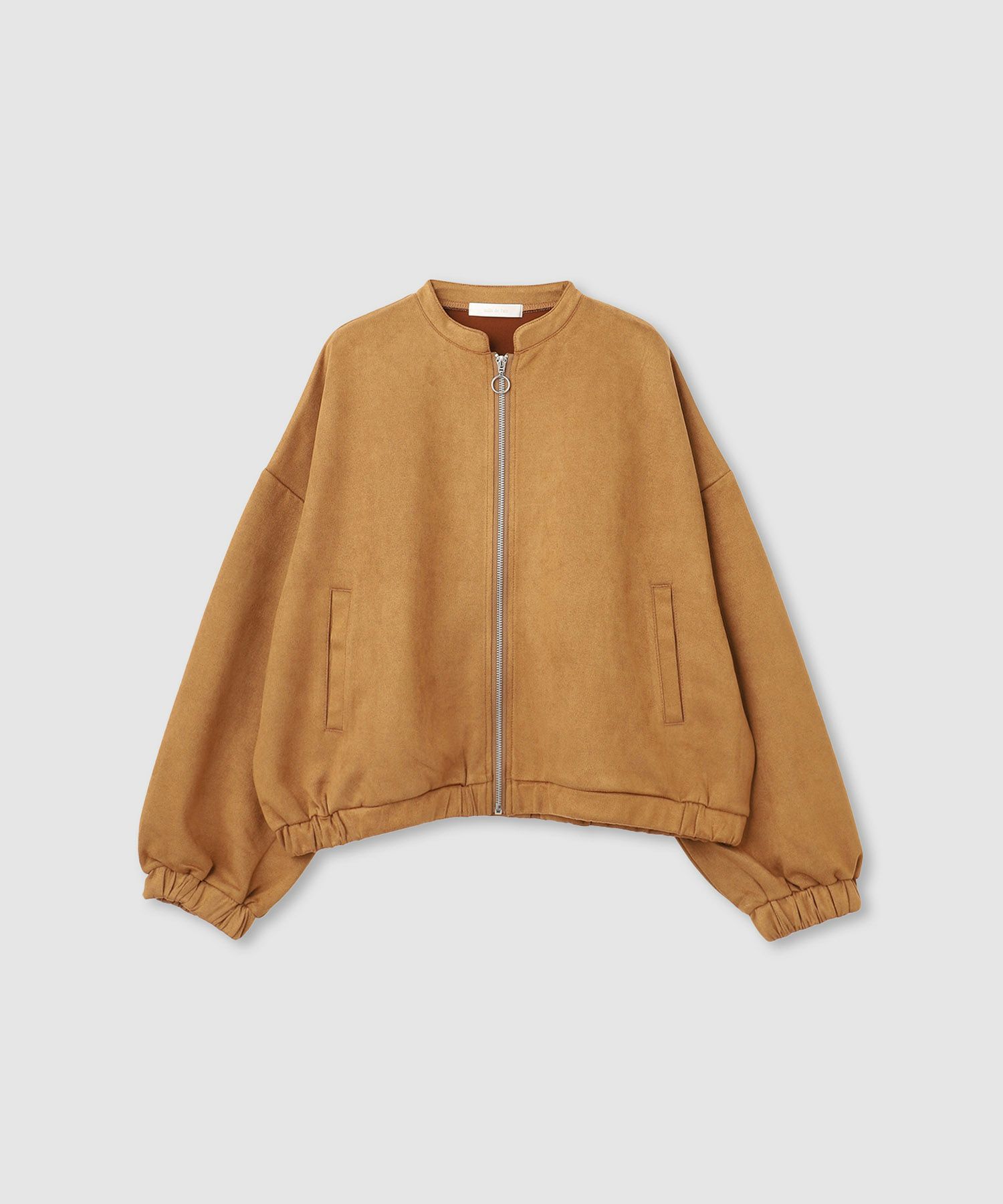 [最終さらに50%OFF]milli de l'air  ポンチ素材 スエードライクブルゾン レディース商品画像-15