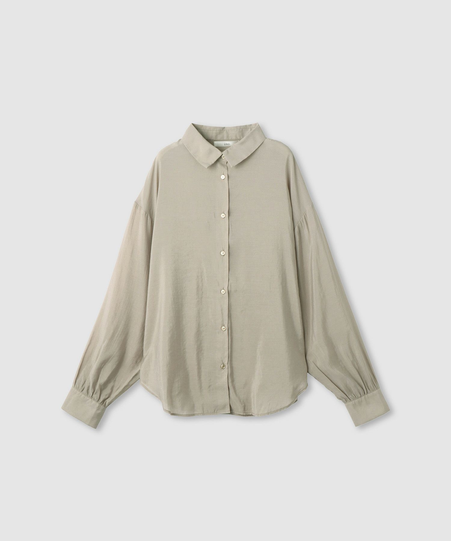 Idnes  シアーレギュラーカラーシャツ レディース商品サムネイル-1