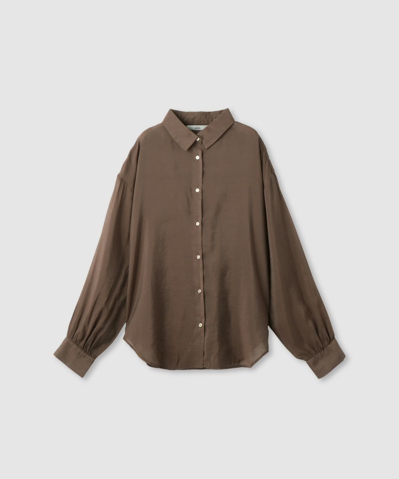 Idnes シアーレギュラーカラーシャツ レディース商品画像-2