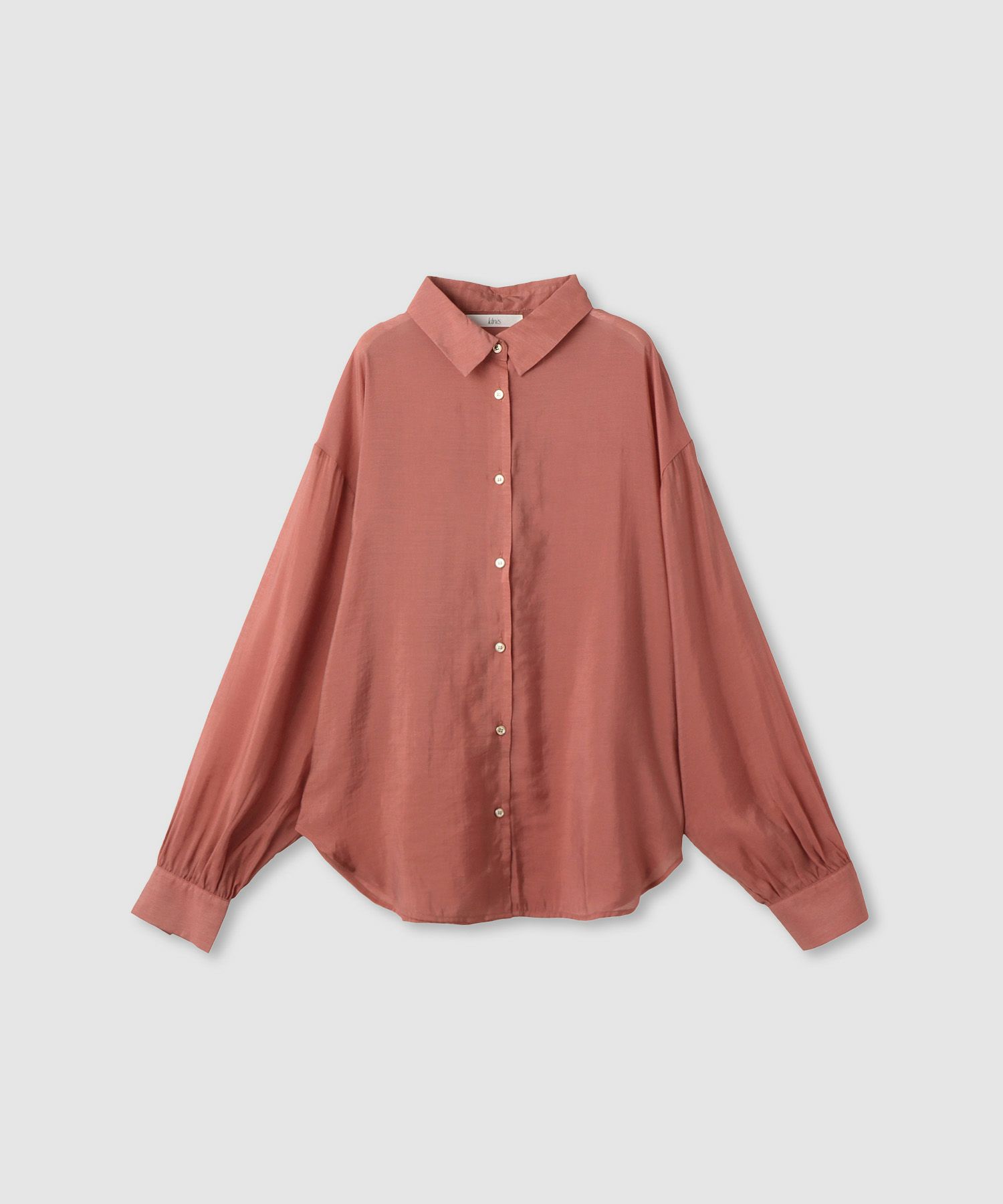 Idnes シアーレギュラーカラーシャツ レディース商品画像-3