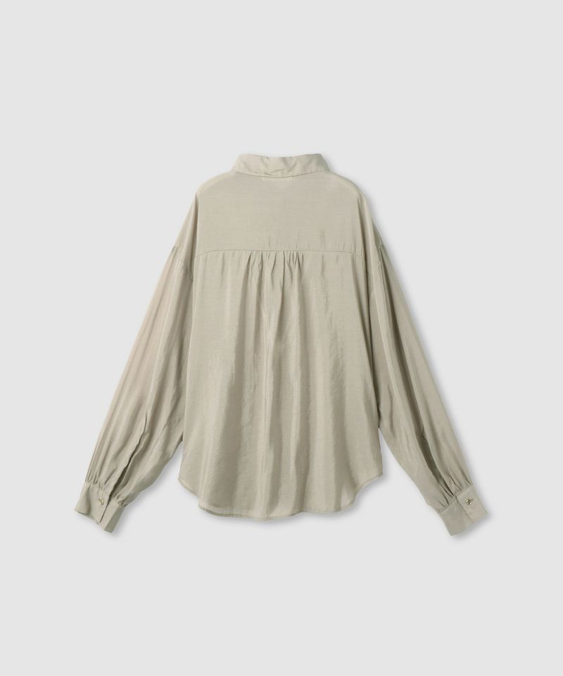 Idnes シアーレギュラーカラーシャツ レディース商品画像-4