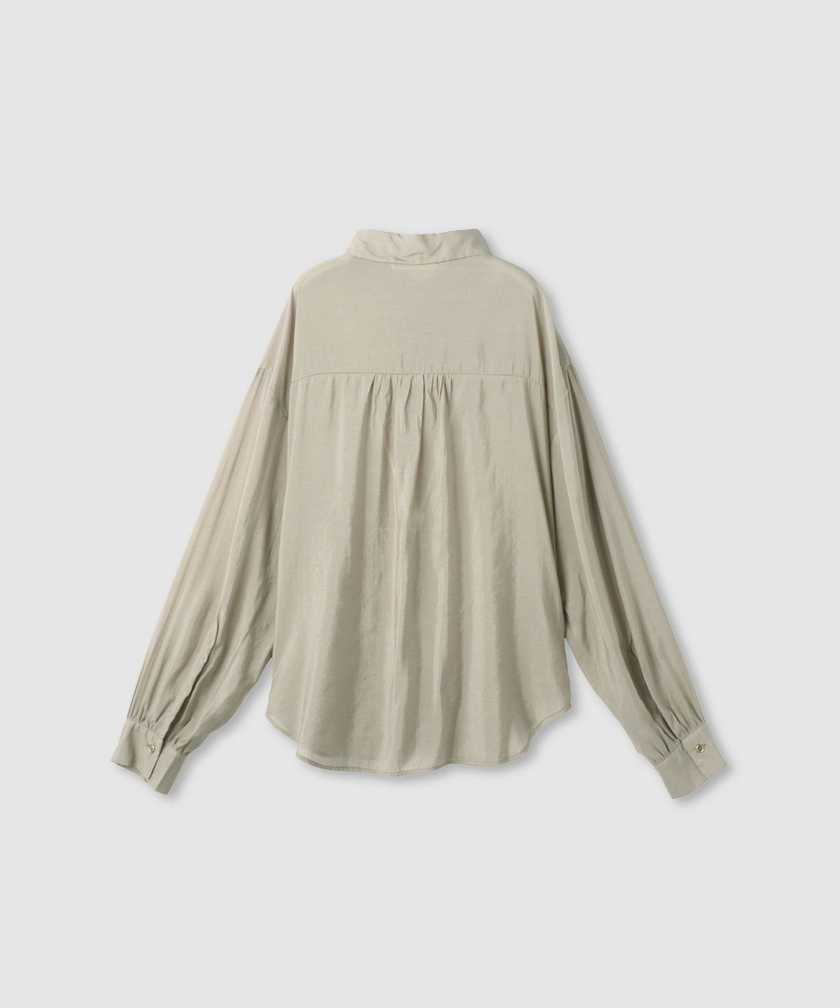 Idnes シアーレギュラーカラーシャツ レディース