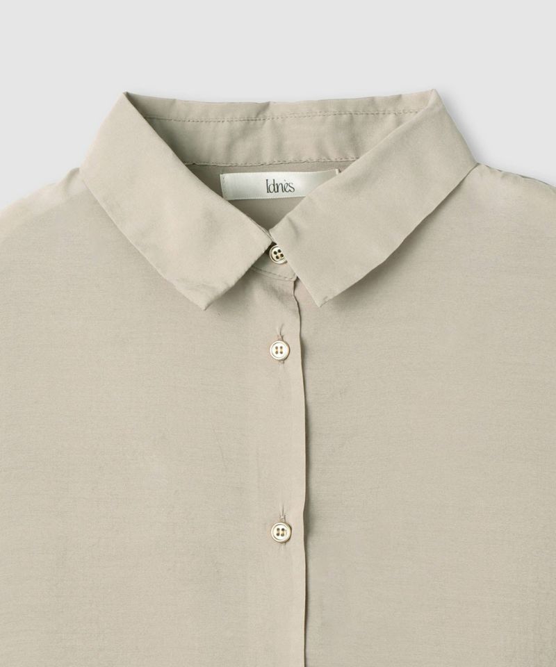 Idnes  シアーレギュラーカラーシャツ レディース商品画像-5