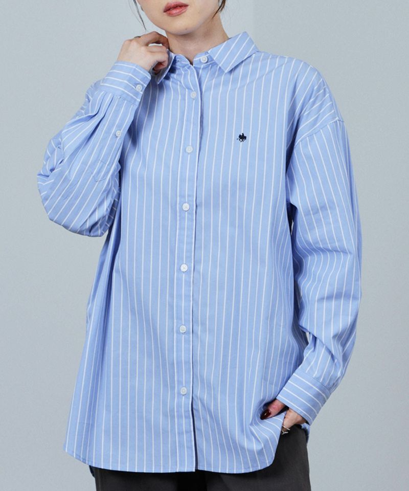 POLO BCS  ワンポイント刺繍オーバーシャツ レディース商品画像-1