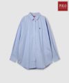 POLO BCS ワンポイント刺繍オーバーシャツ レディース