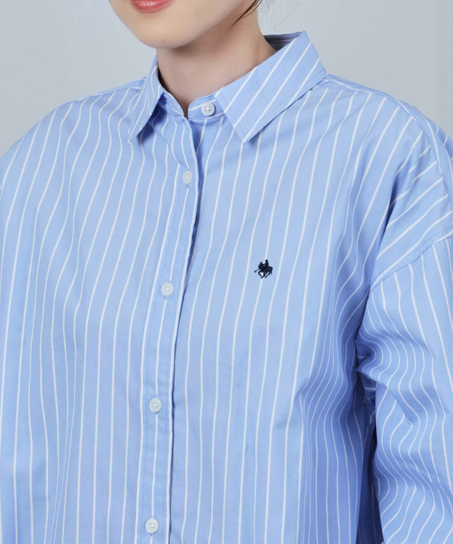 POLO BCS  ワンポイント刺繍オーバーシャツ レディース商品画像-5