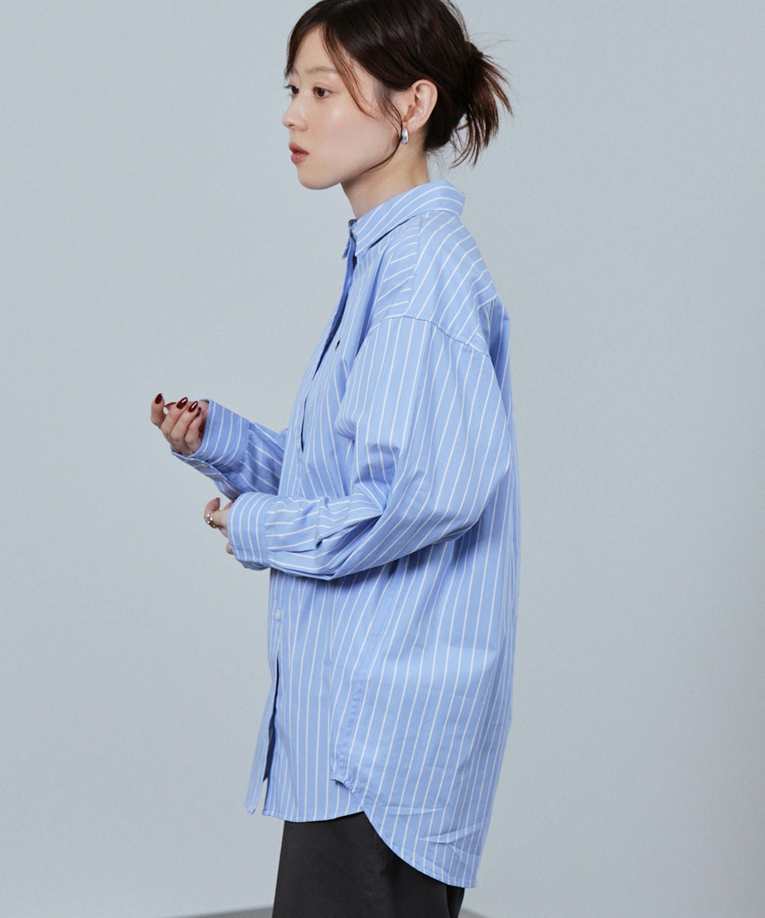 POLO BCS  ワンポイント刺繍オーバーシャツ レディース商品画像-6