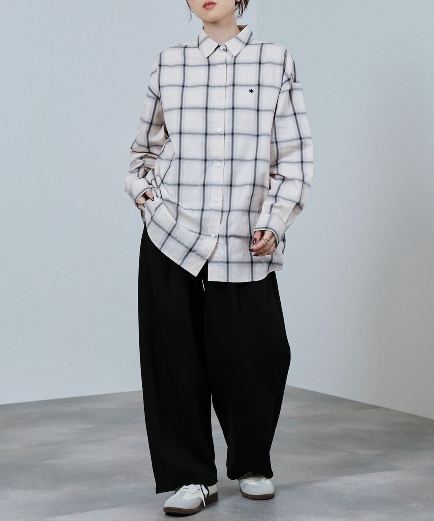 POLO BCS  ワンポイント刺繍オーバーシャツ レディース商品画像-10