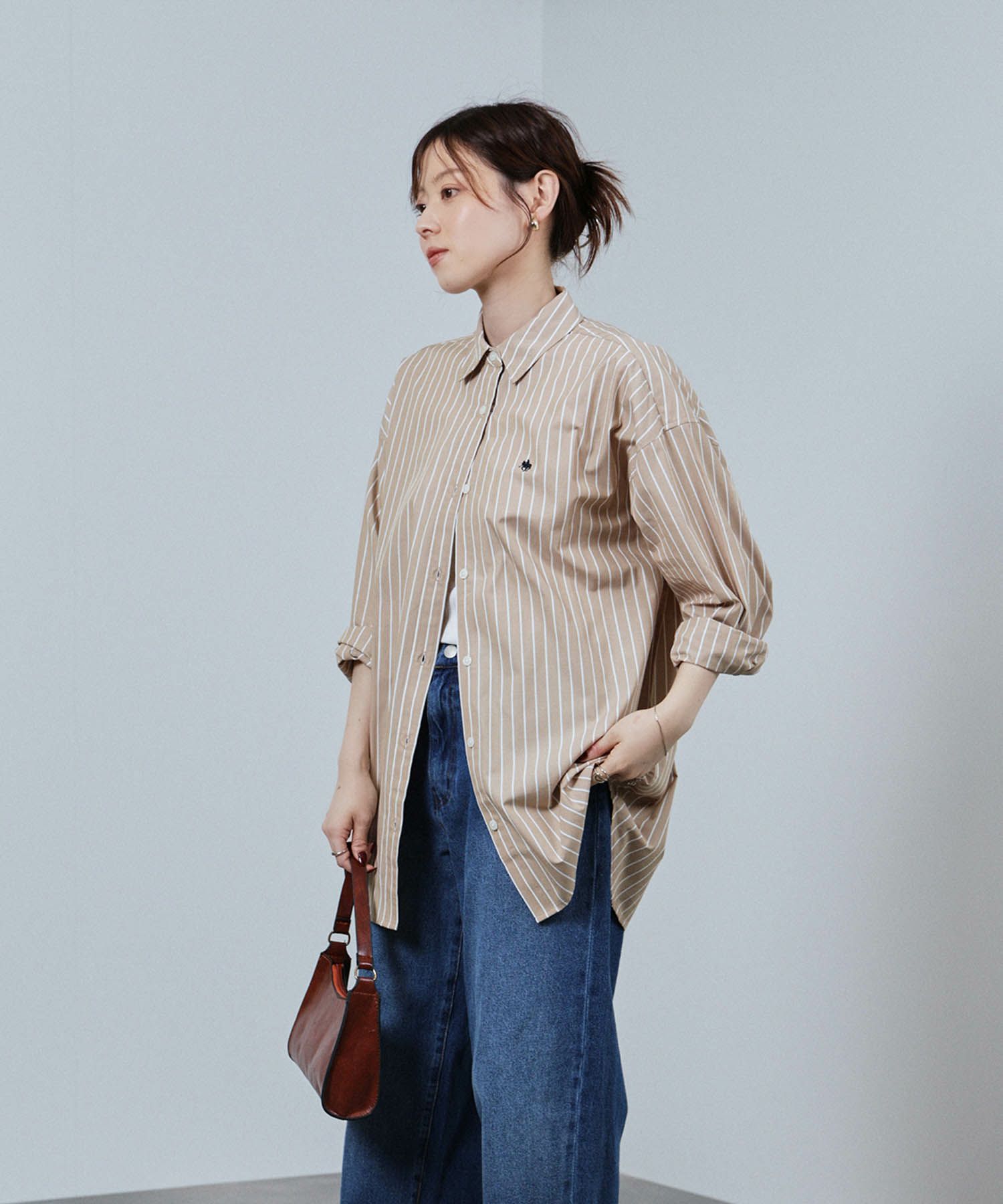 POLO BCS  ワンポイント刺繍オーバーシャツ レディース商品画像-19