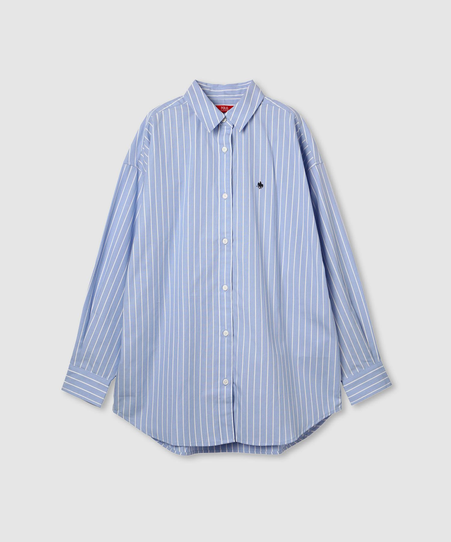 POLO BCS ワンポイント刺繍オーバーシャツ レディース