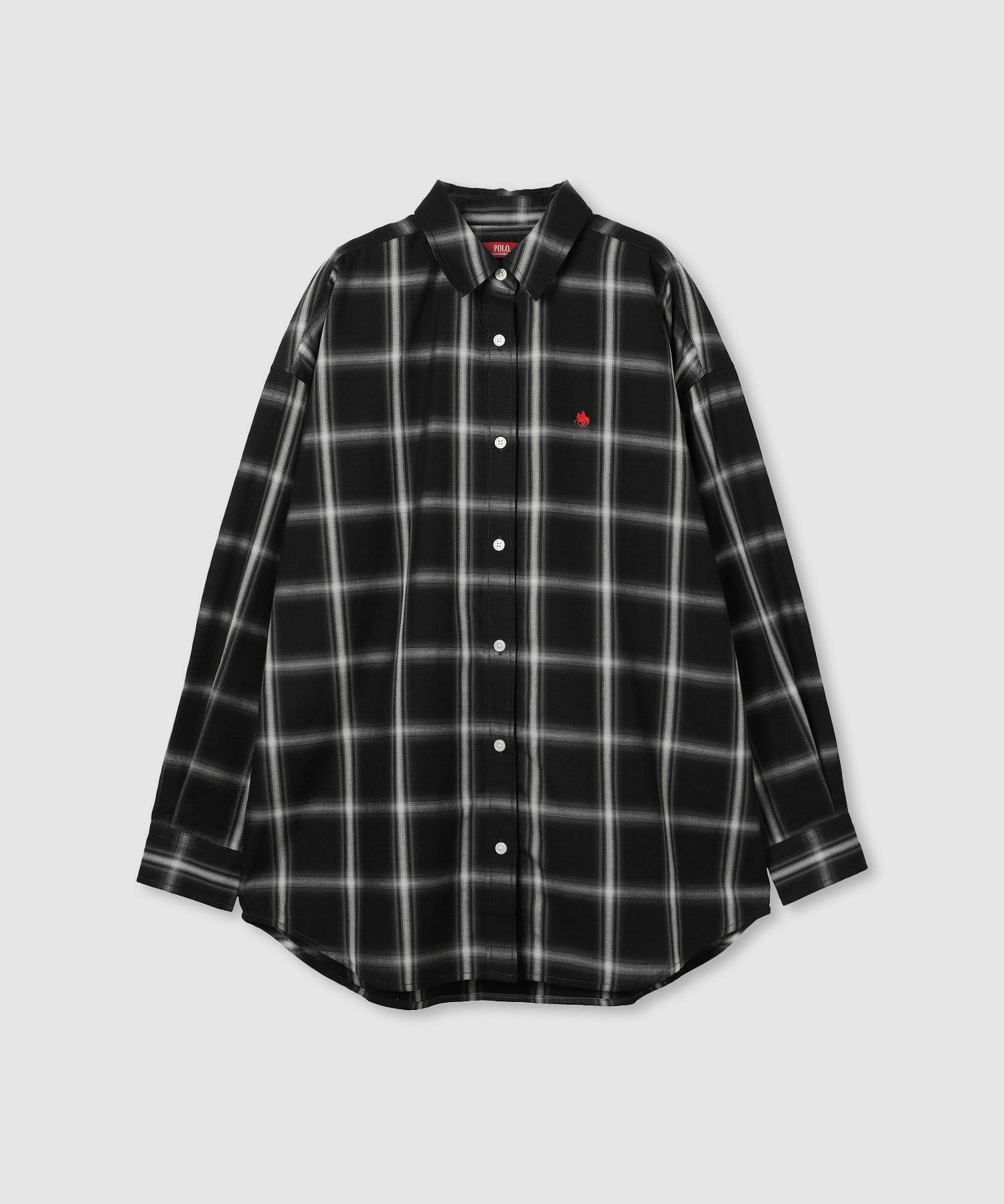 POLO BCS ワンポイント刺繍オーバーシャツ レディース