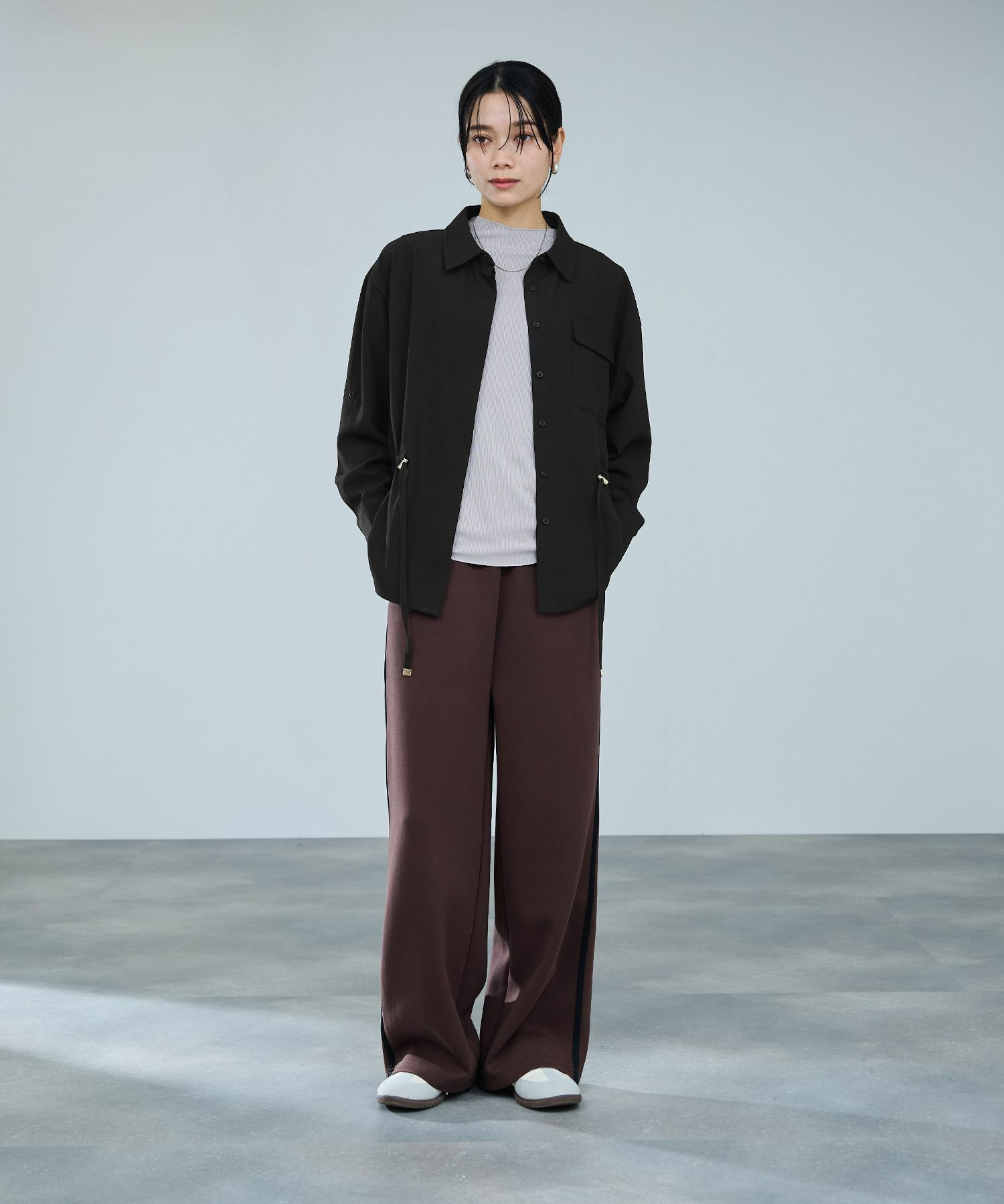 milli de l'air ジョーゼットブラウジングシャツ レディース