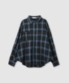 milli de l'air オンブレーチェックシャツ レディース