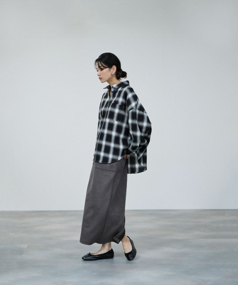 milli de l'air オンブレーチェックシャツ レディース商品画像-11