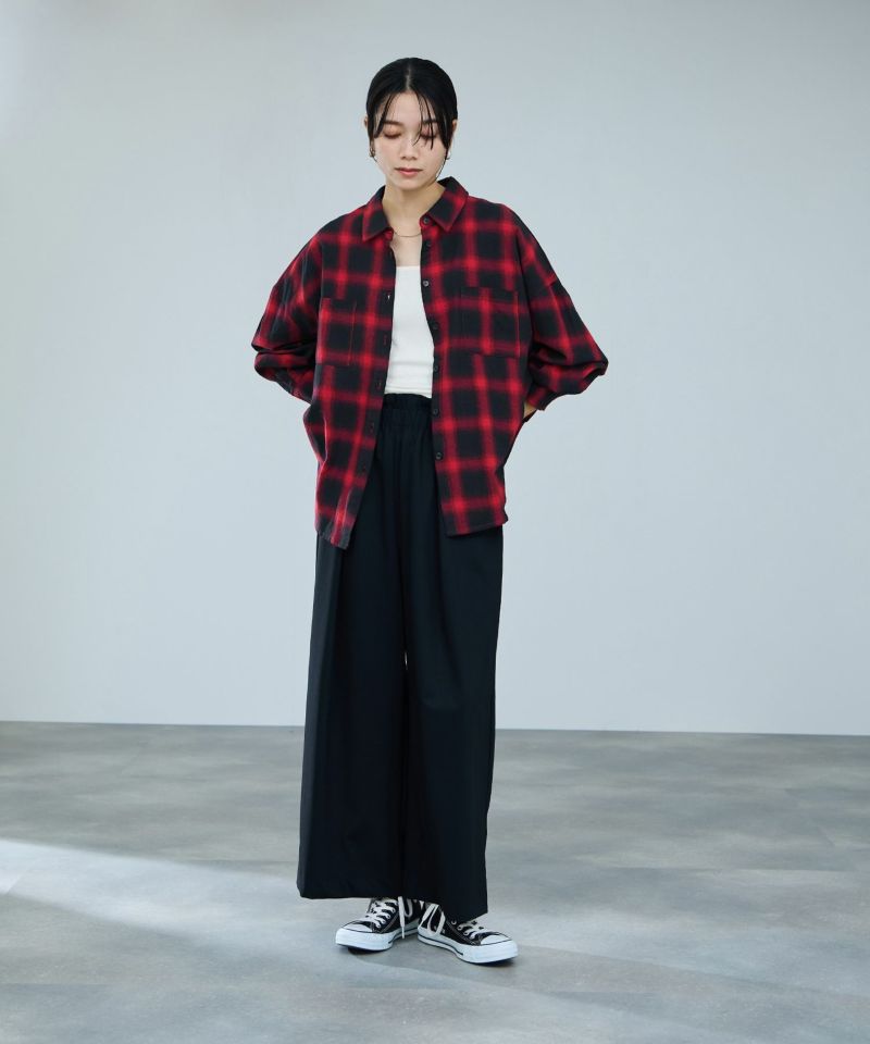 milli de l'air オンブレーチェックシャツ レディース商品画像-13