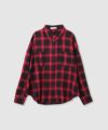 milli de l'air オンブレーチェックシャツ レディース
