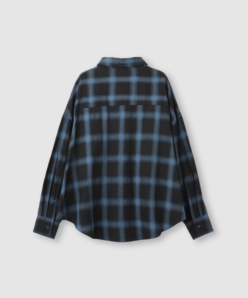 milli de l'air オンブレーチェックシャツ レディース商品画像-18