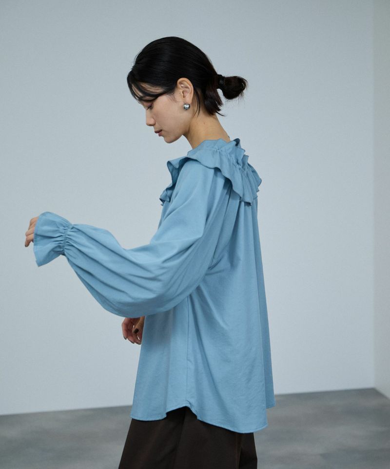 milli de l'air  フリルネックボウタイブラウス レディース商品画像-6