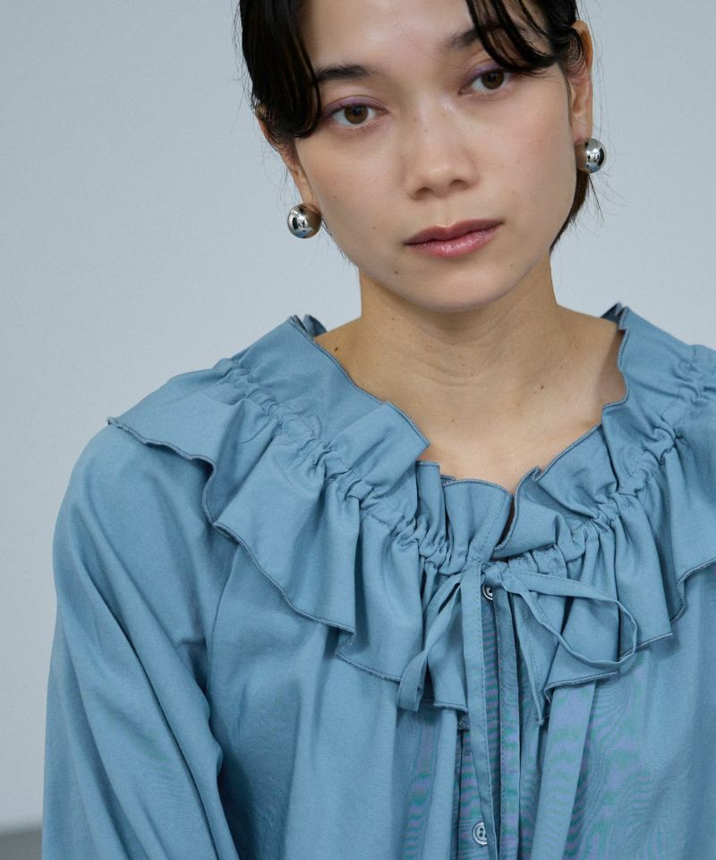 milli de l'air  フリルネックボウタイブラウス レディース商品画像-8