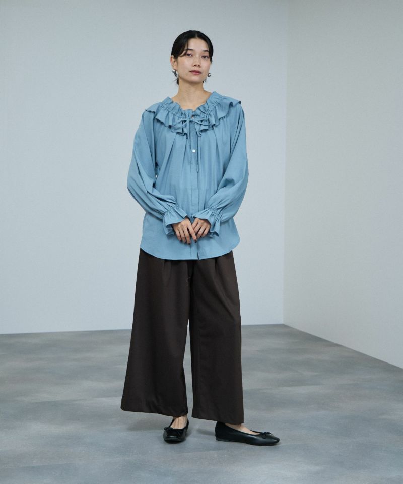 milli de l'air  フリルネックボウタイブラウス レディース商品画像-10