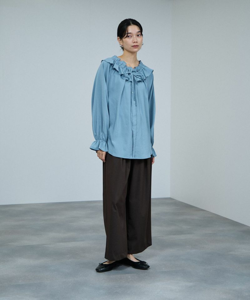 milli de l'air  フリルネックボウタイブラウス レディース商品画像-11