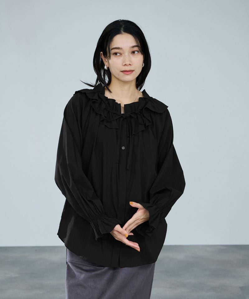 milli de l'air  フリルネックボウタイブラウス レディース商品画像-14