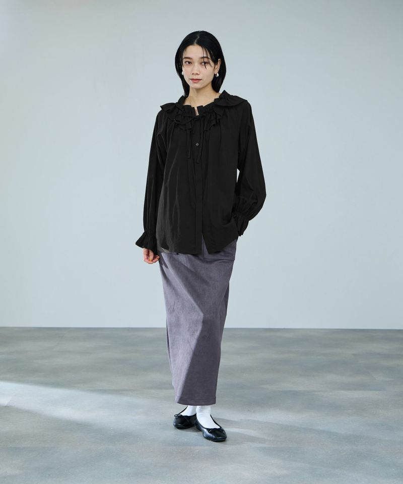 milli de l'air  フリルネックボウタイブラウス レディース商品画像-15