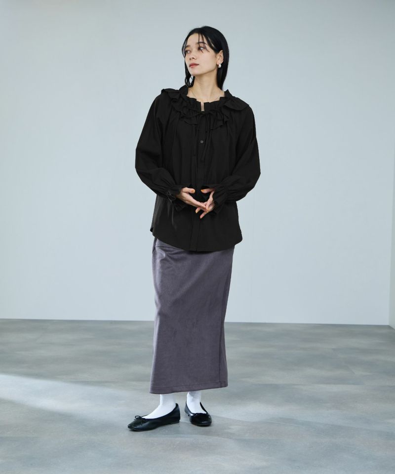 milli de l'air  フリルネックボウタイブラウス レディース商品画像-16