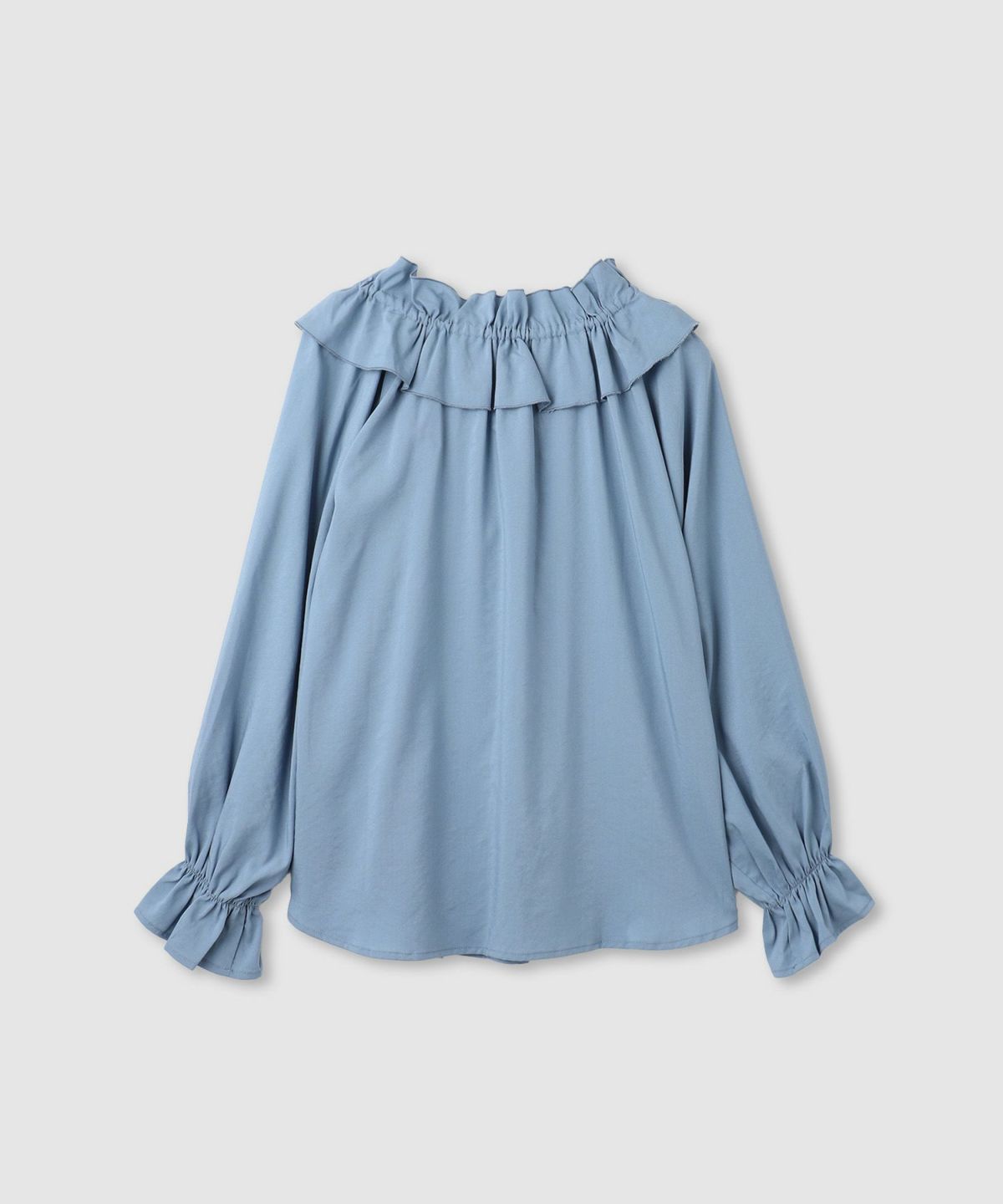 milli de l'air フリルネックボウタイブラウス レディース