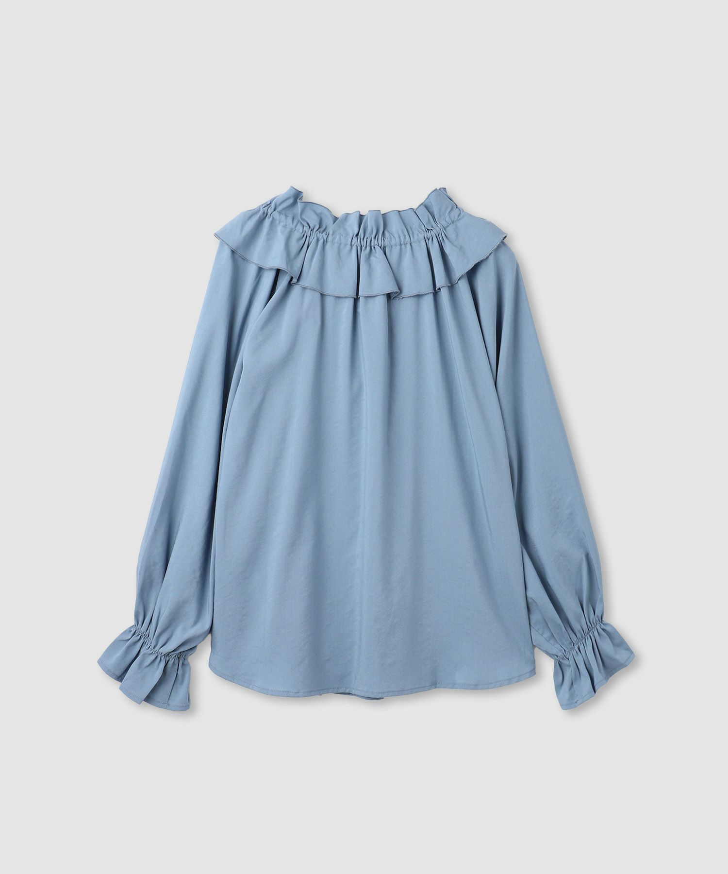 milli de l'air フリルネックボウタイブラウス レディース