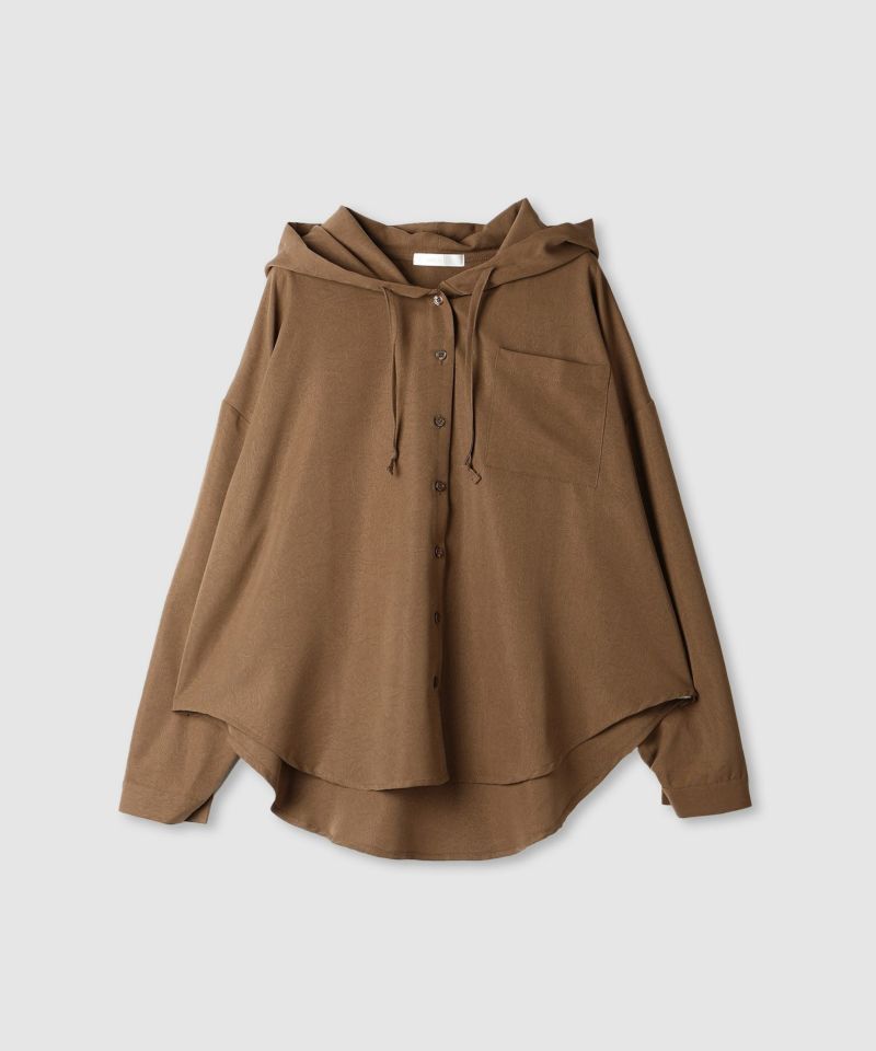 milli de l'air  ライトリンクルフーディシャツ レディース商品画像-10