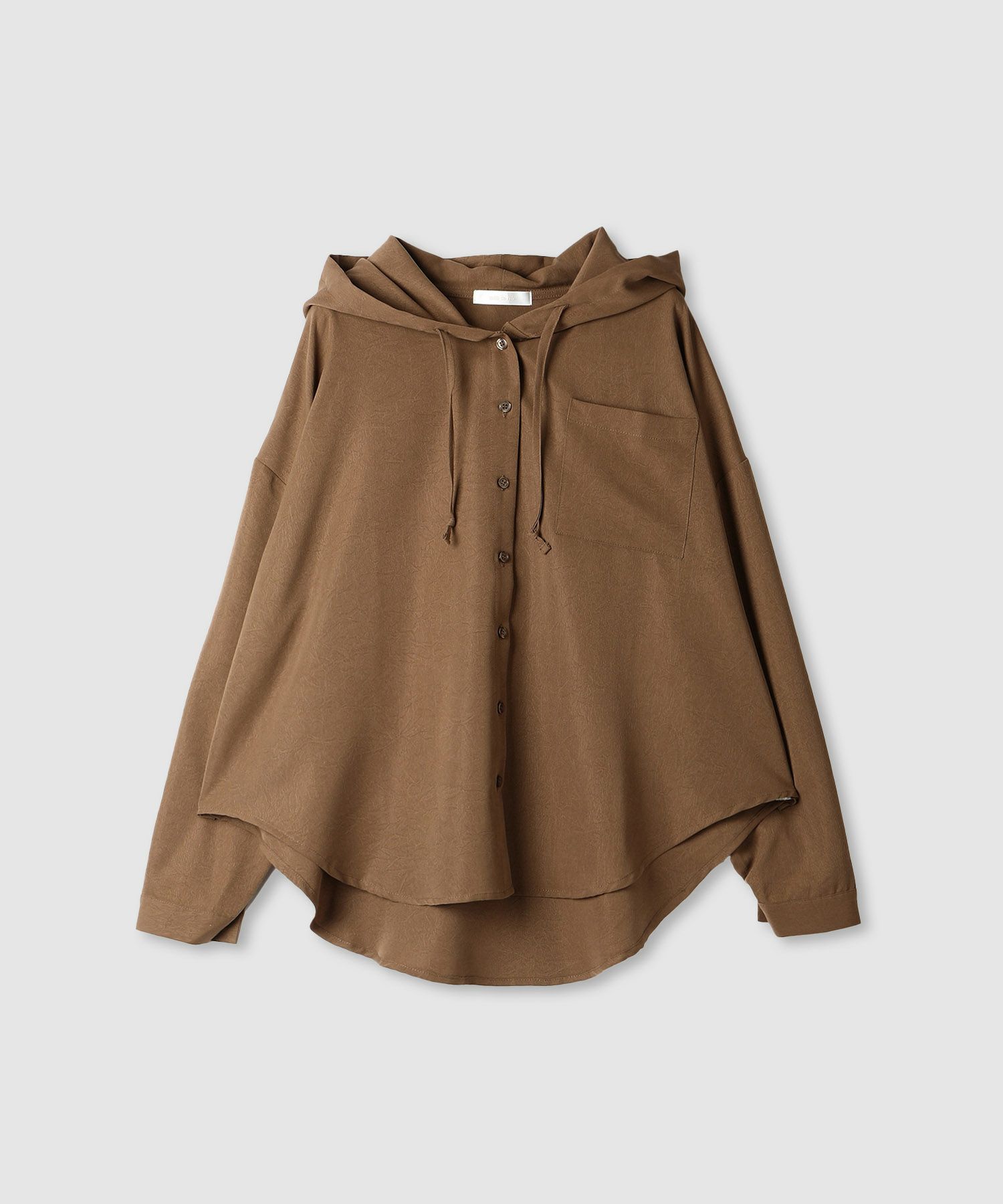 milli de l'air  ライトリンクルフーディシャツ レディース商品画像-10