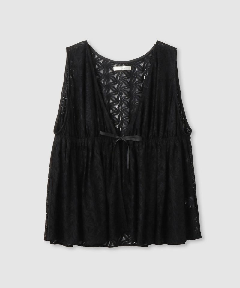 Idnes  レースドロストジレ レディース商品画像-1