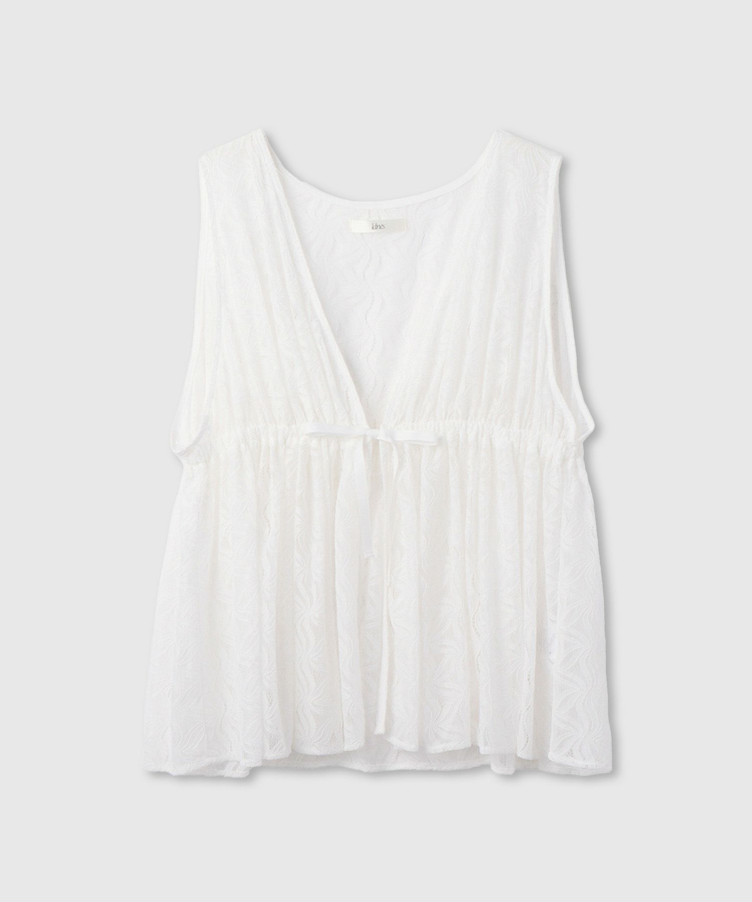 Idnes  レースドロストジレ レディース商品画像-2