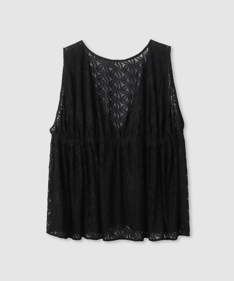 Idnes  レースドロストジレ レディース商品画像-3