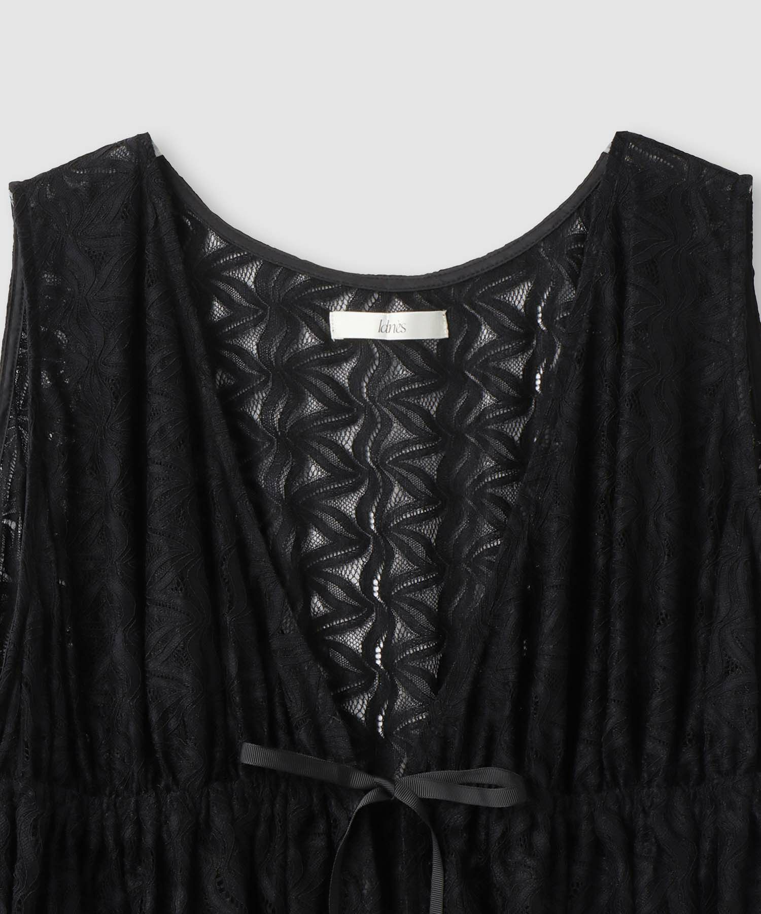  Idnes レースドロストジレ レディース