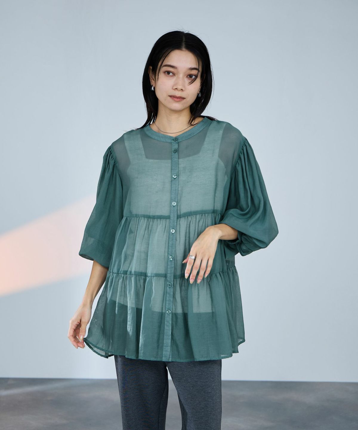 milli de l'air ティアードブラウス レディース