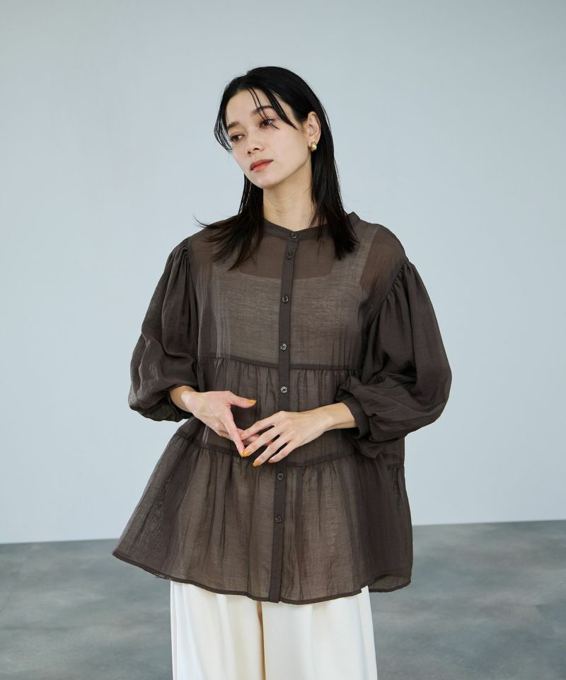 milli de l'air  ティアードブラウス レディース商品画像-2