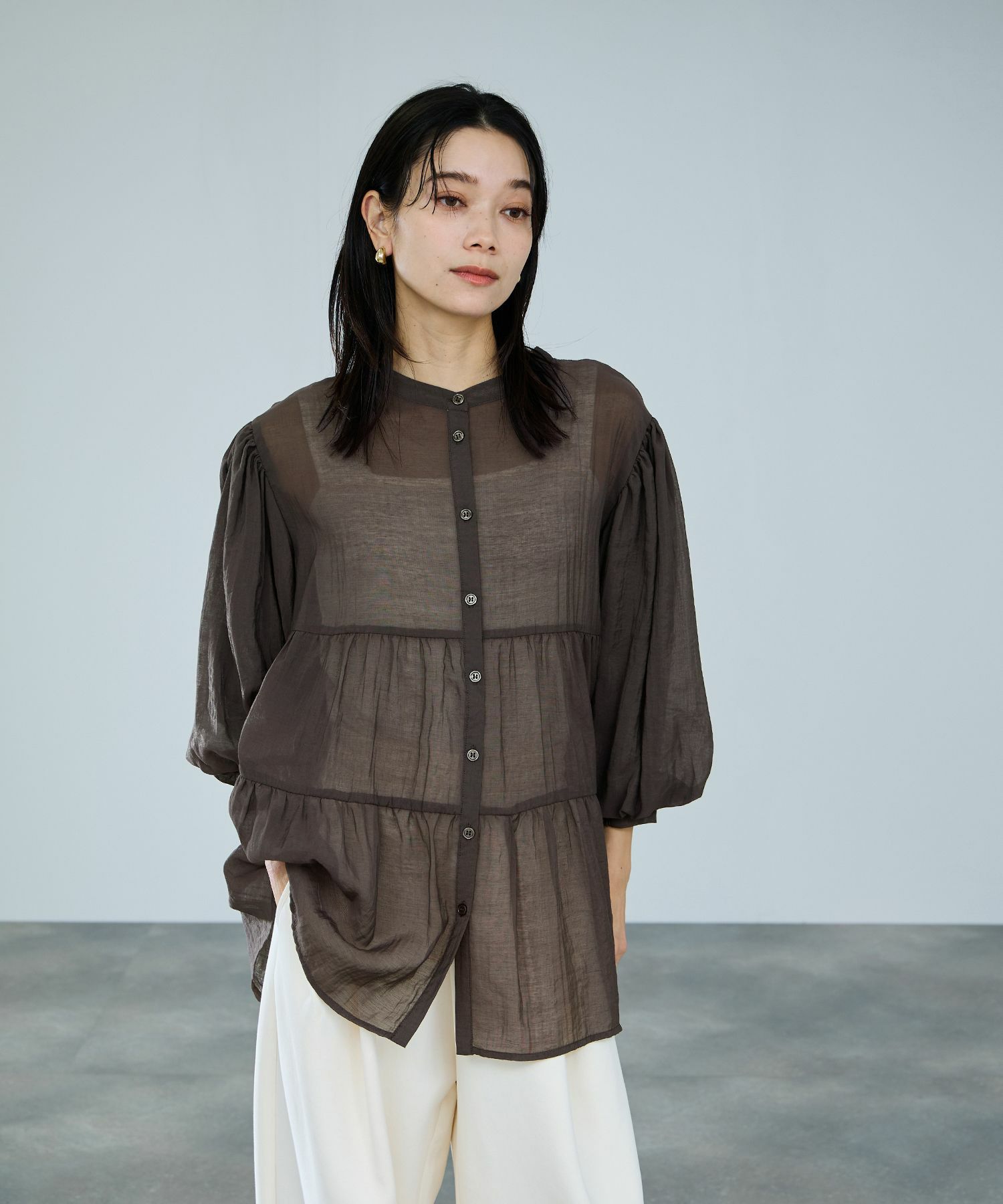 milli de l'air  ティアードブラウス レディース商品画像-7