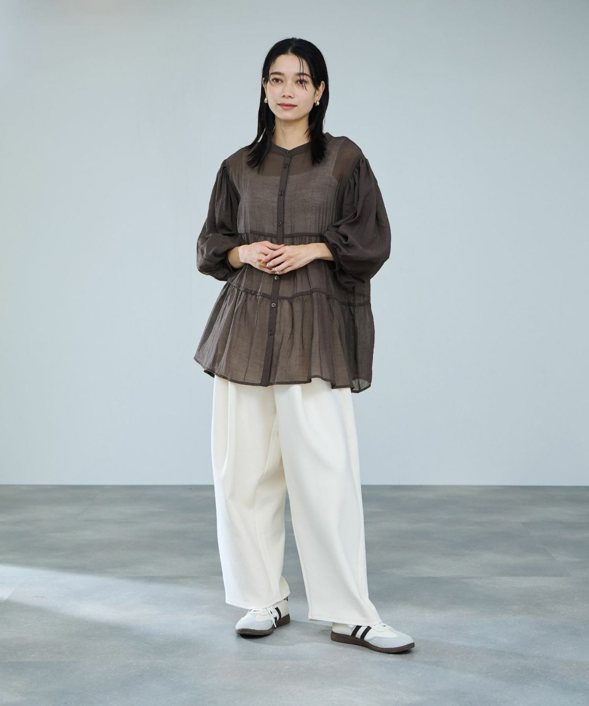 milli de l'air ティアードブラウス レディース