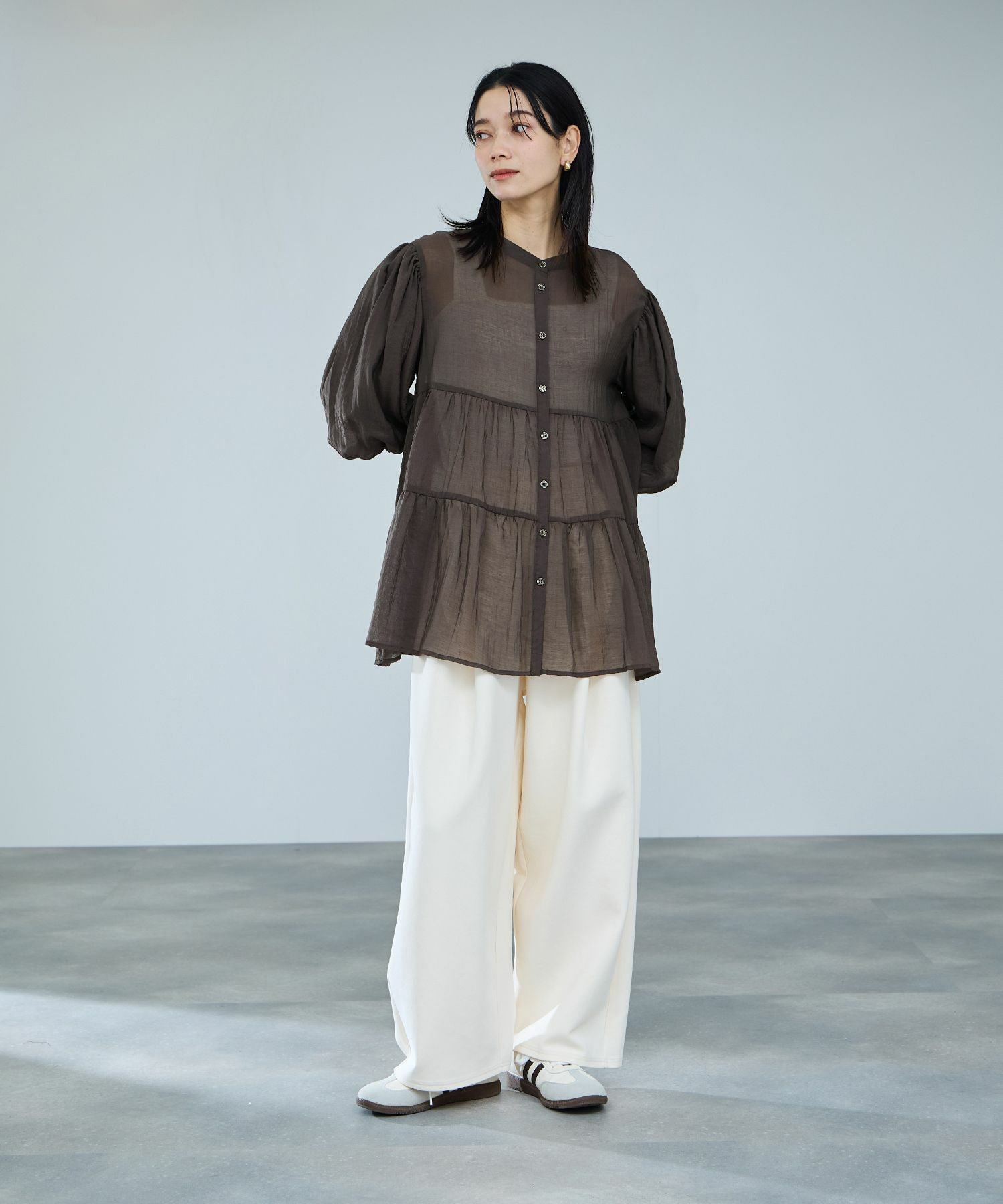 milli de l'air  ティアードブラウス レディース商品画像-9