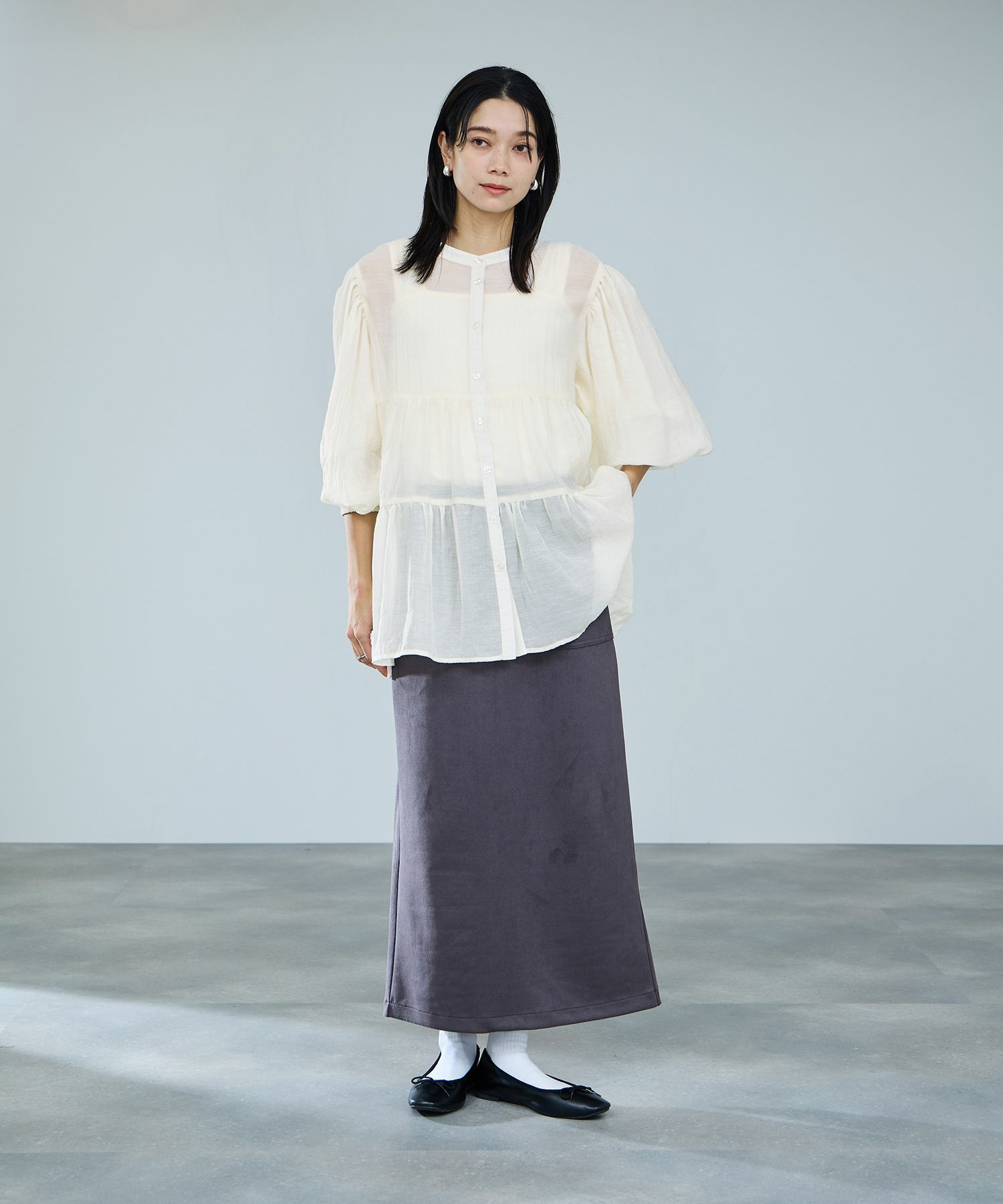 milli de l'air  ティアードブラウス レディース商品画像-11