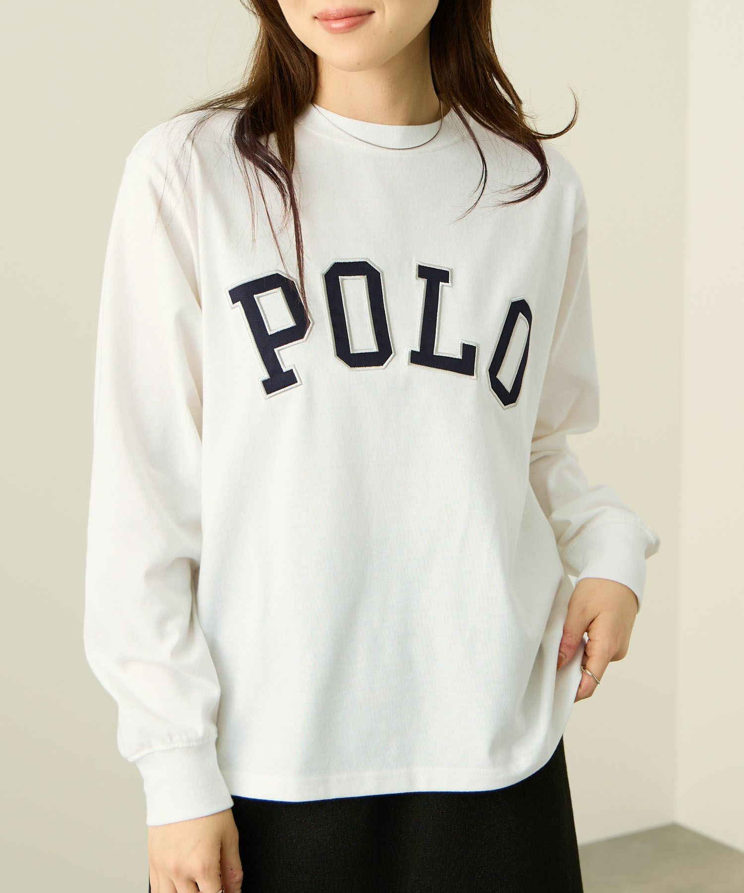  POLO BCS ロゴワッペン長袖Tシャツ レディース メール便 対応商品