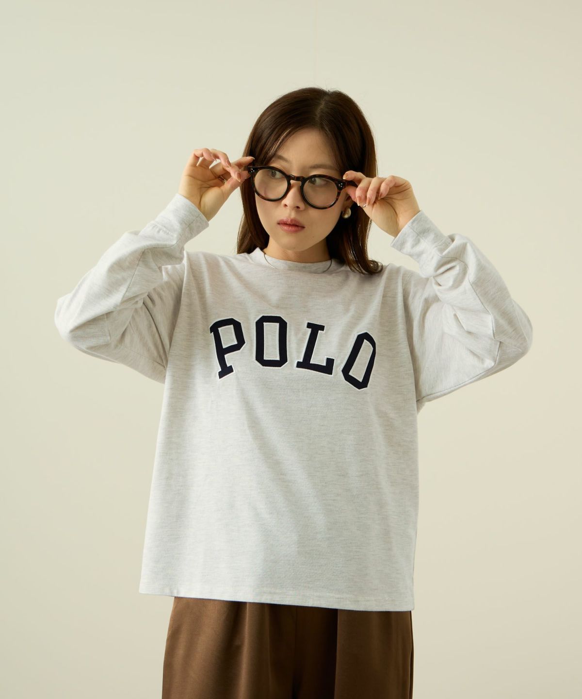  POLO BCS ロゴワッペン長袖Tシャツ レディース メール便 対応商品