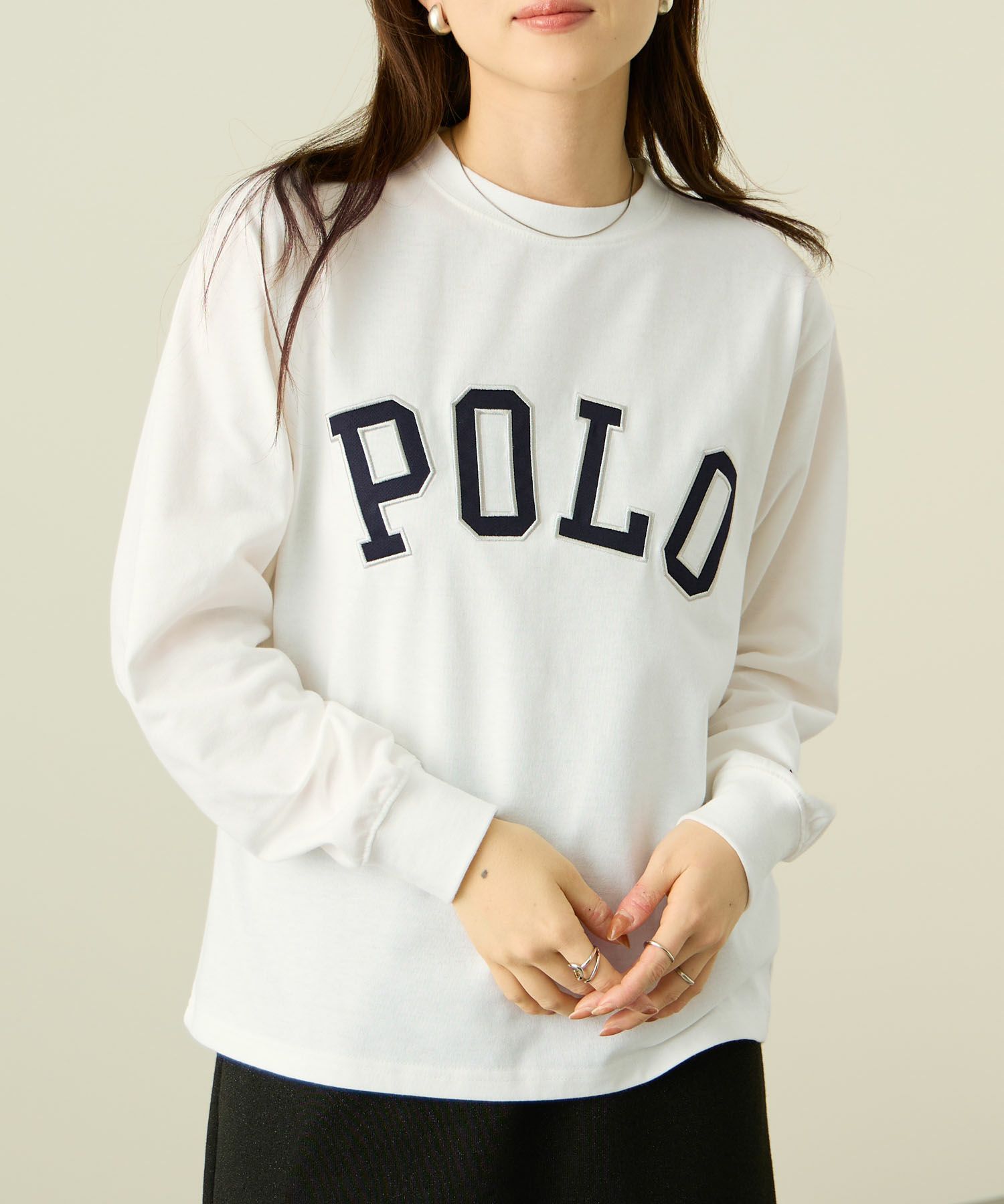 POLO BCS  ロゴワッペン長袖Tシャツ レディース メール便 対応商品商品画像-9