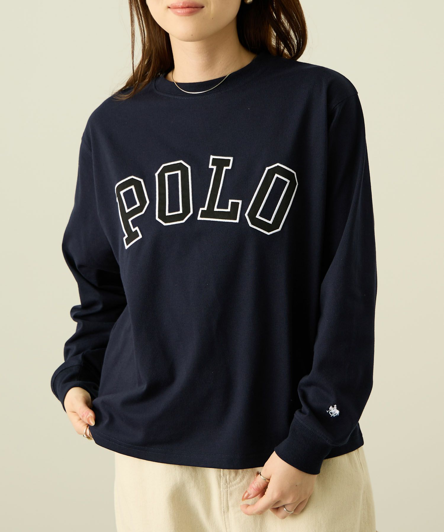 POLO BCS  ロゴワッペン長袖Tシャツ レディース メール便 対応商品商品画像-13