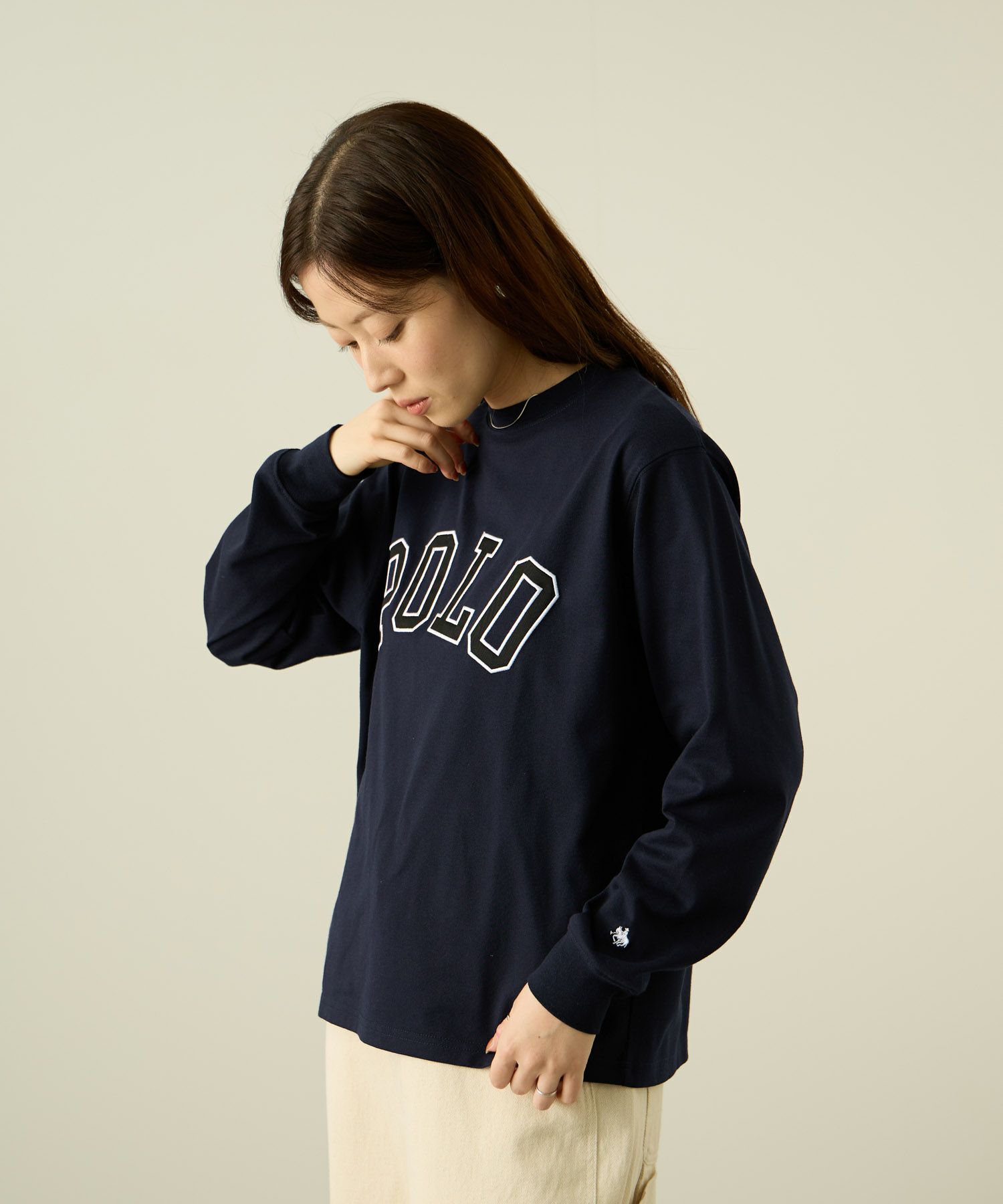 POLO BCS ロゴワッペン長袖Tシャツ レディース メール便 対応商品商品画像-14