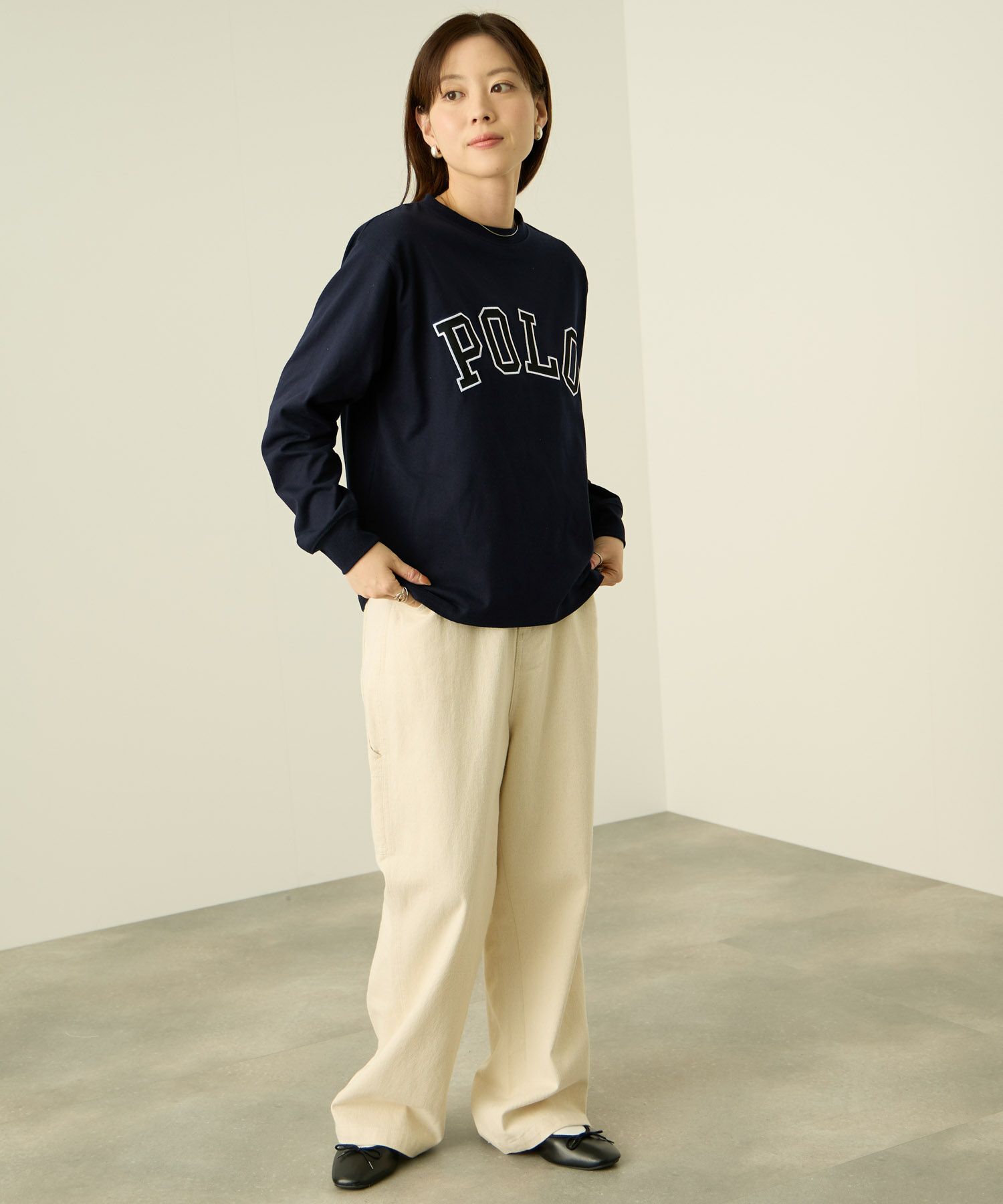 POLO BCS  ロゴワッペン長袖Tシャツ レディース メール便 対応商品商品画像-16