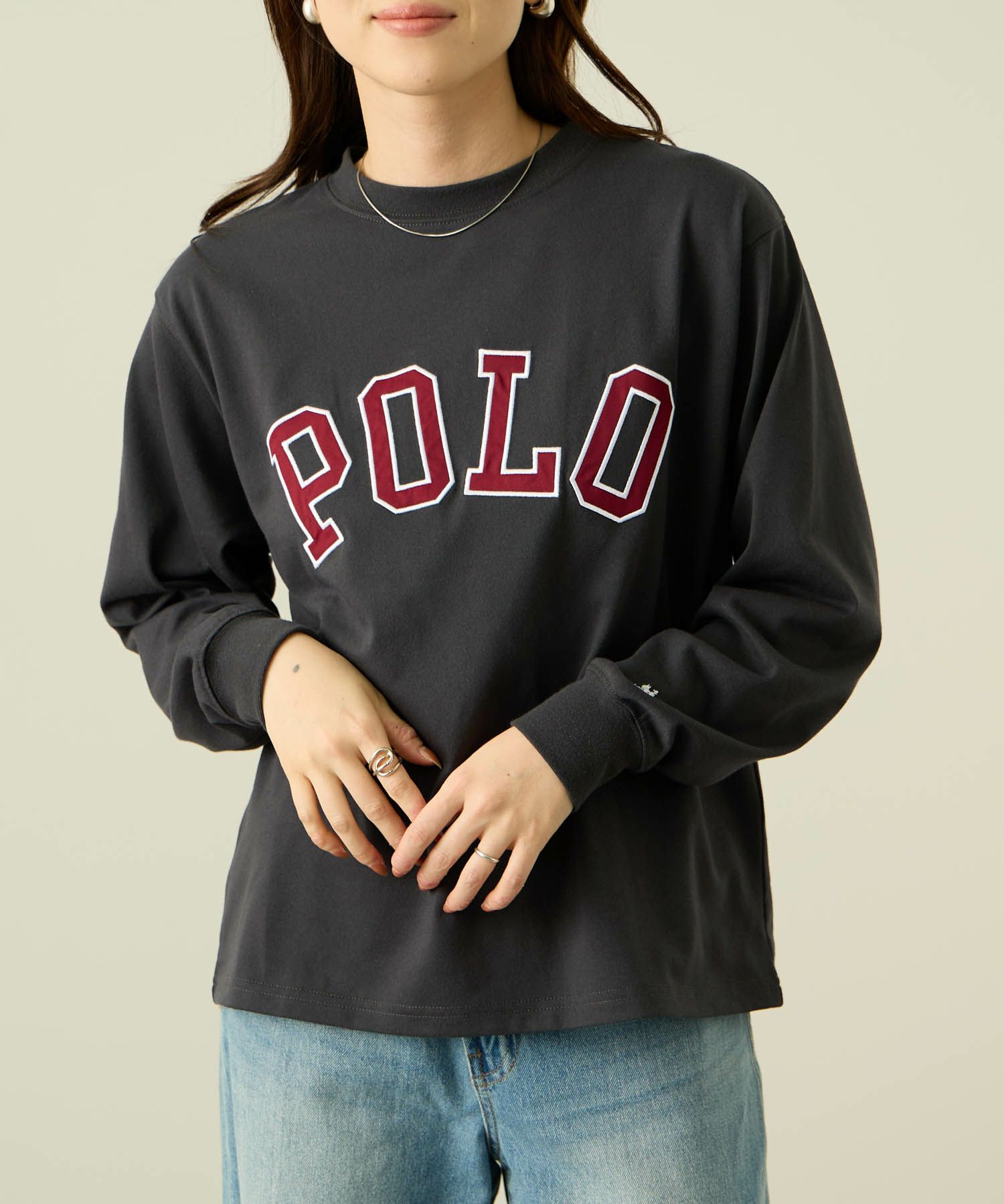POLO BCS ロゴワッペン長袖Tシャツ レディース メール便 対応商品商品画像-18